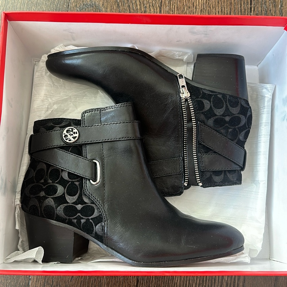 Coach Black Booties
